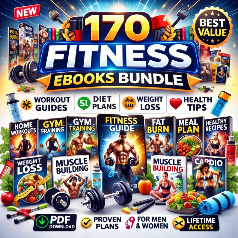 170+ Fitness Ebooks Bundle