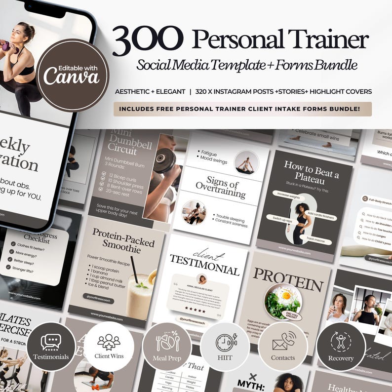 300 Personal Trainer Templates