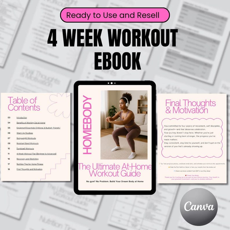 4 Week Workout eBook Template
