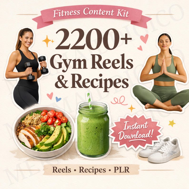 Fitness video library PLR bundle